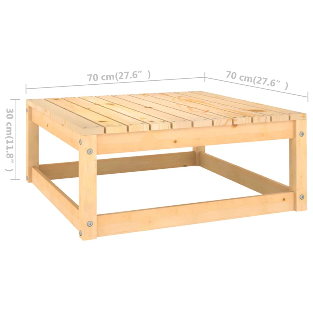 14-tlg. Garten-Lounge-Set mit Kissen Kiefer Massivholz
